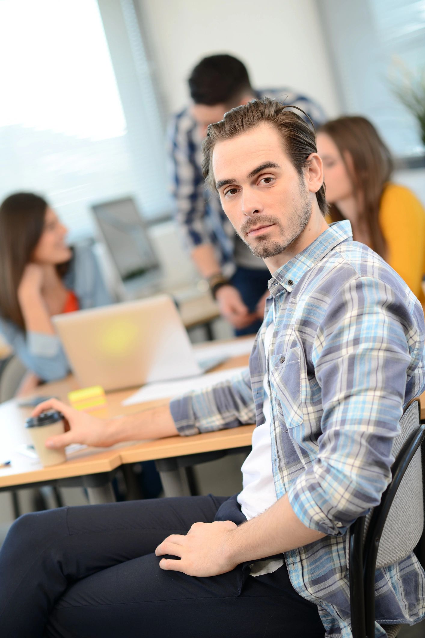 Materials specialist portrait in design workspace